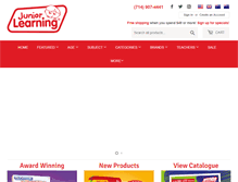 Tablet Screenshot of juniorlearning.com